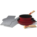 Kit cuisine 7 pièces rouge Cookut